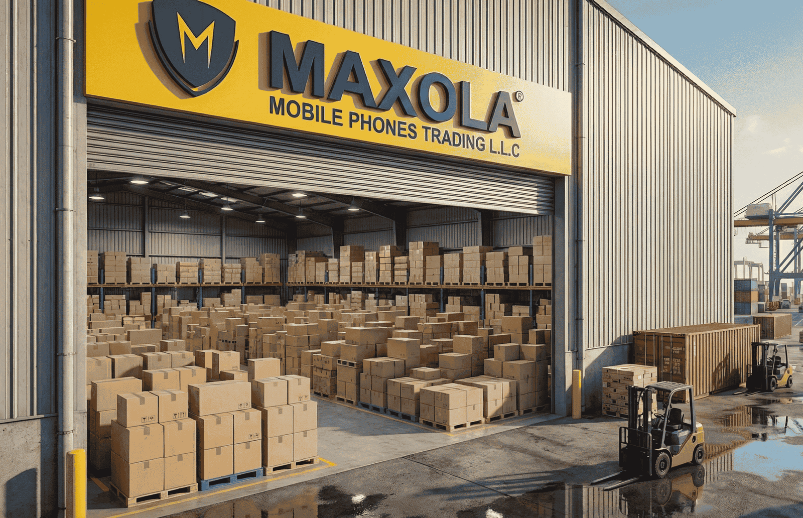 MAXOLA Warehouse in Jebel Ali Free Zone Dubai - Stocking Original Smartphones Samsung iPhone Xiaomi Accessories UAE